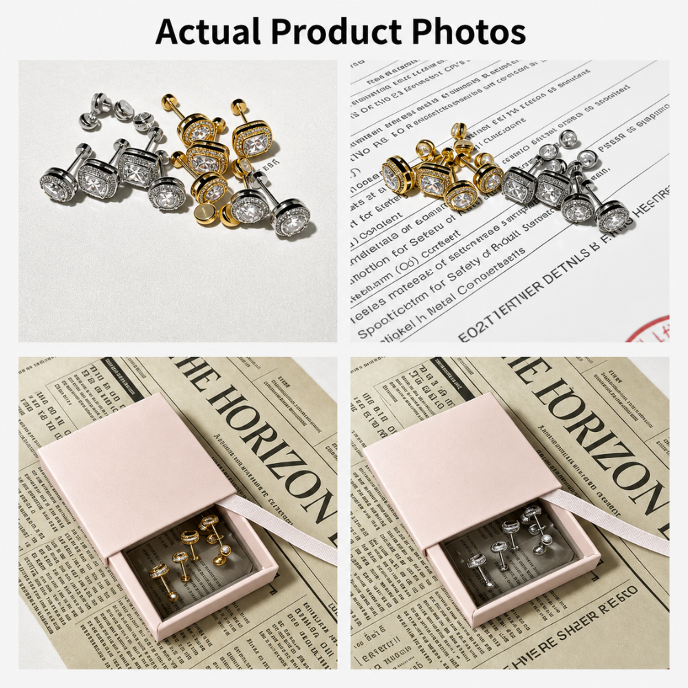Grace Halo Studs Set