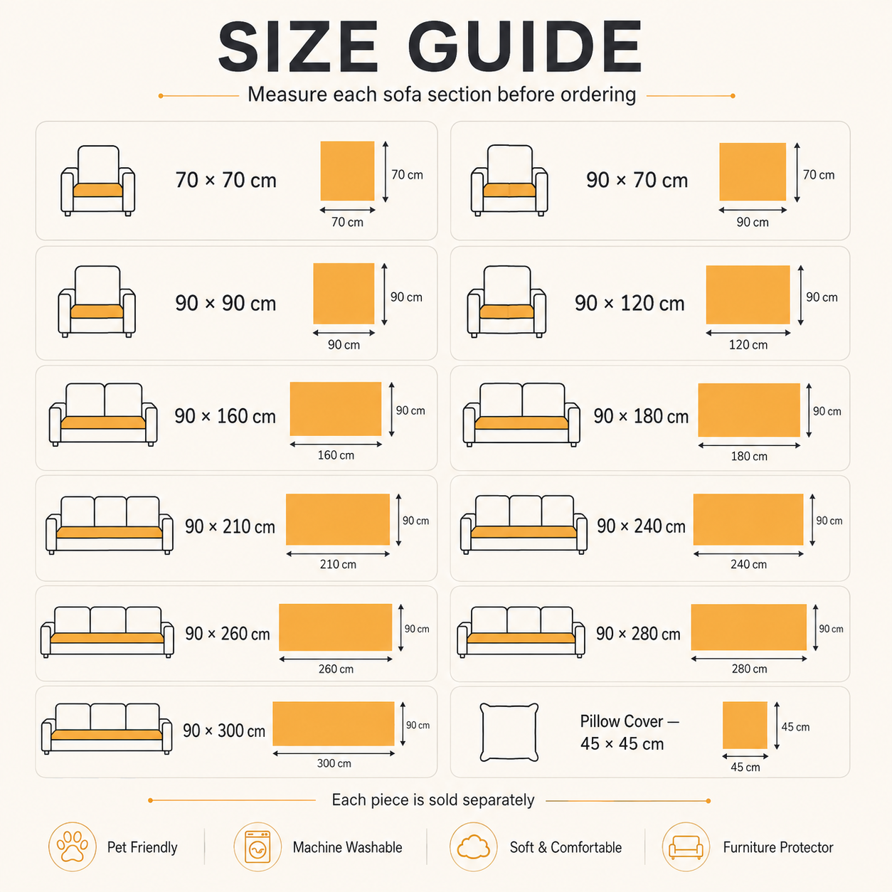 Ginza Cozy Plush Sofa Cover