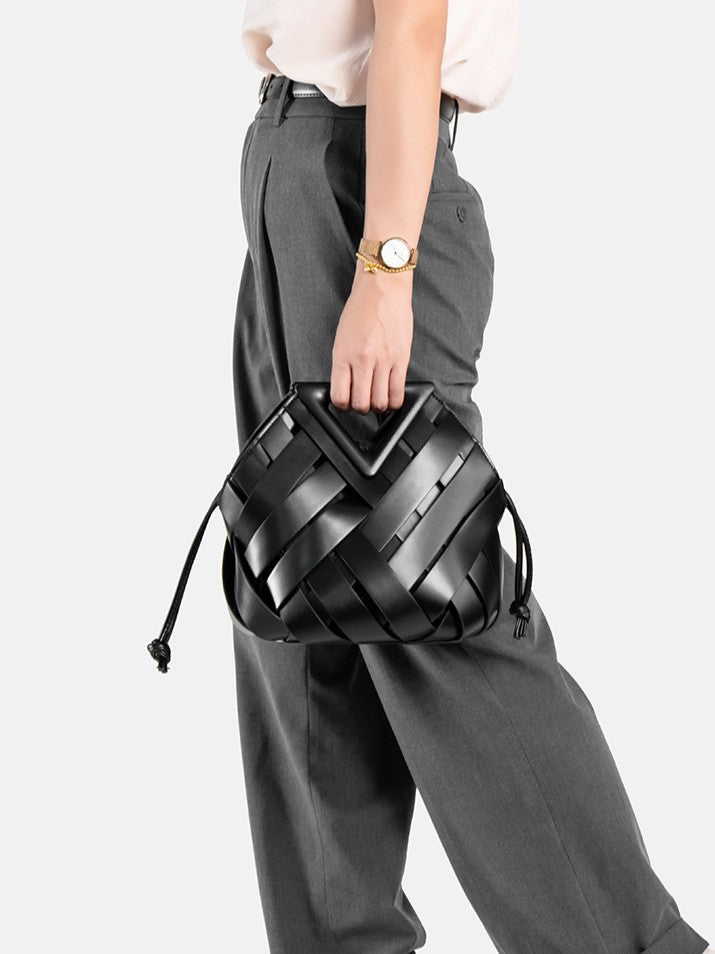 Elara Woven Clutch