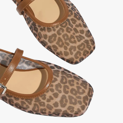 Mary Jane Leopard Shoes