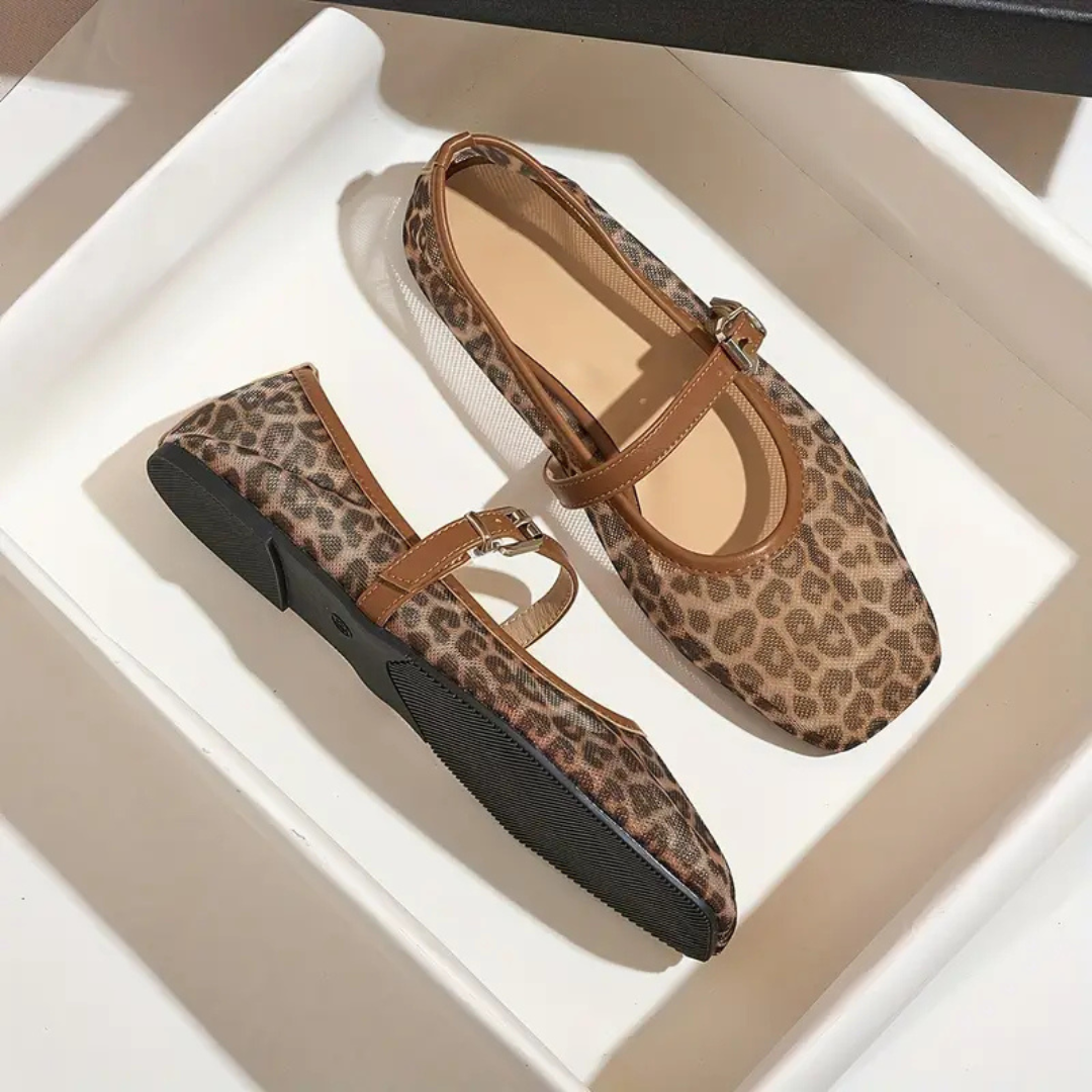 Mary Jane Leopard Shoes