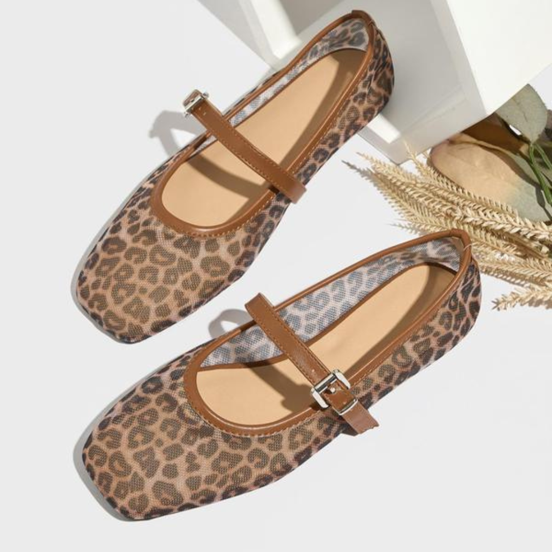 Mary Jane Leopard Shoes