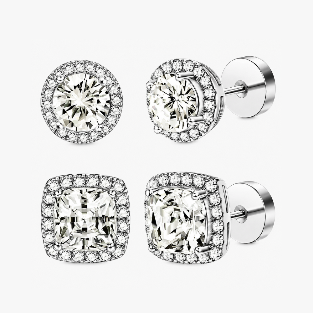 Grace Halo Studs Set