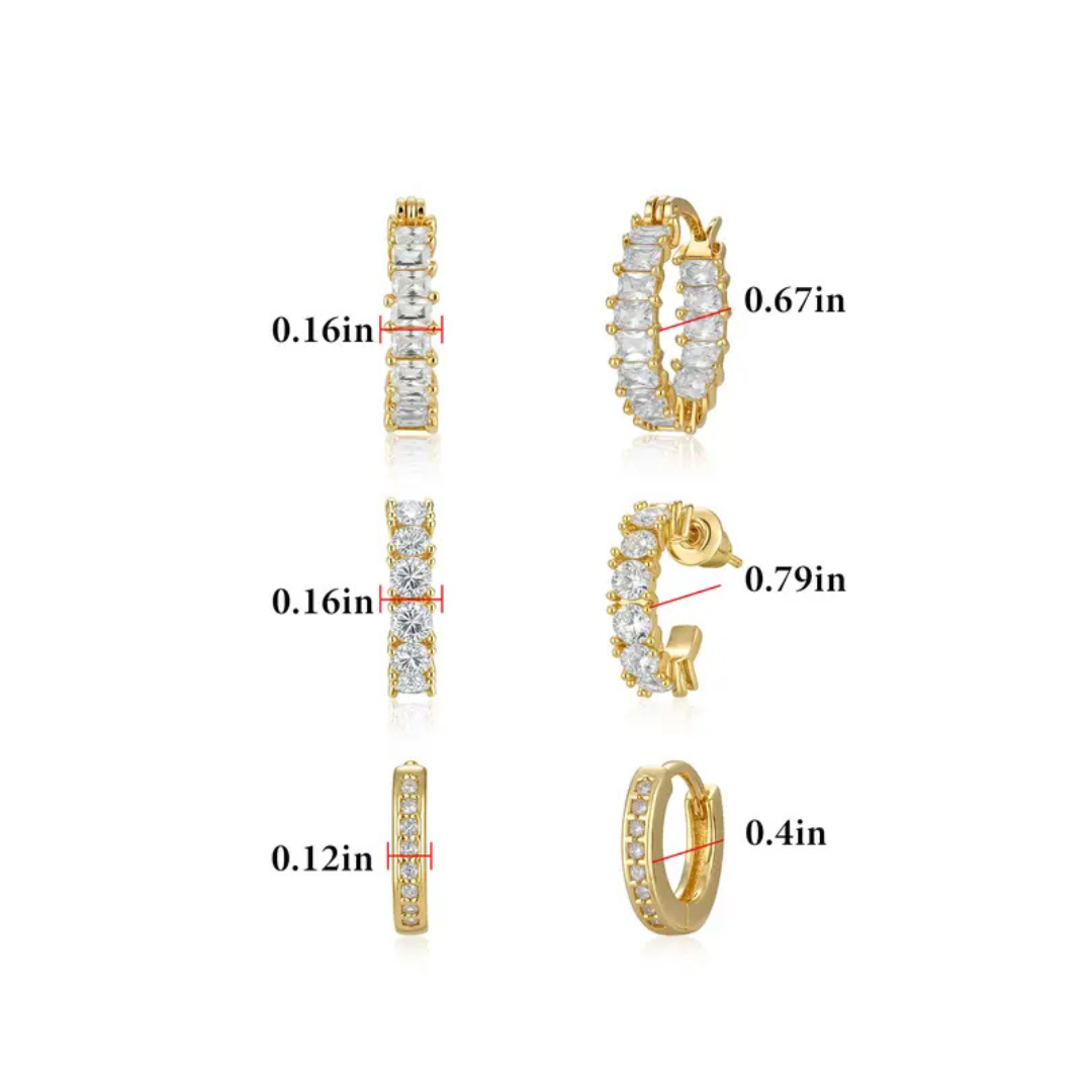 Lustre Hoop Set