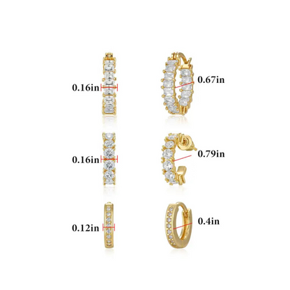 Lustre Hoop Set
