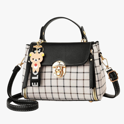 Noir Plaid Crossbody