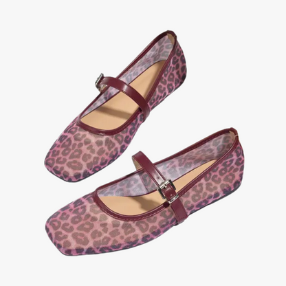 Mary Jane Leopard Shoes