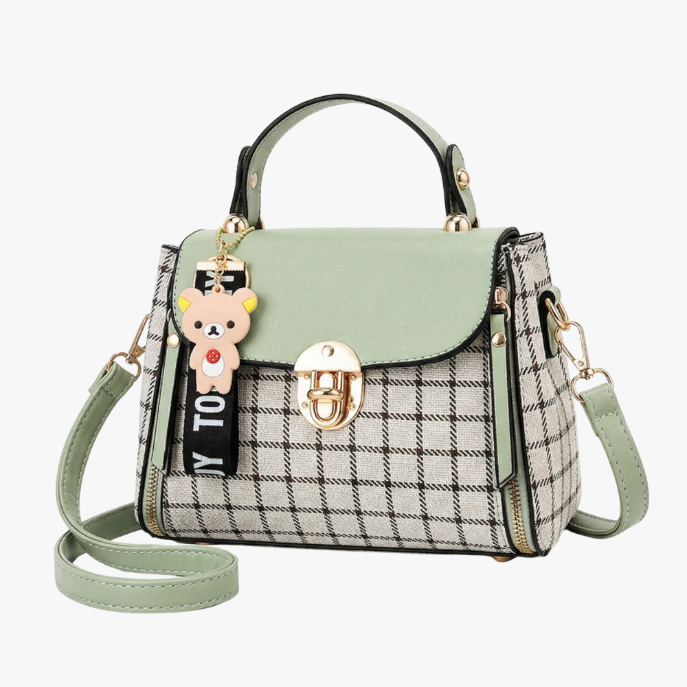 Noir Plaid Crossbody