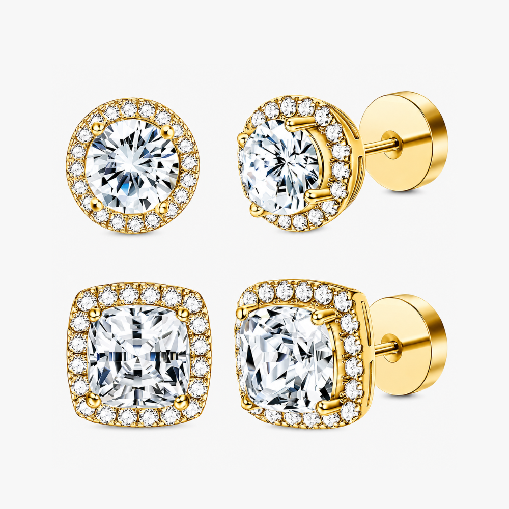 Grace Halo Studs Set
