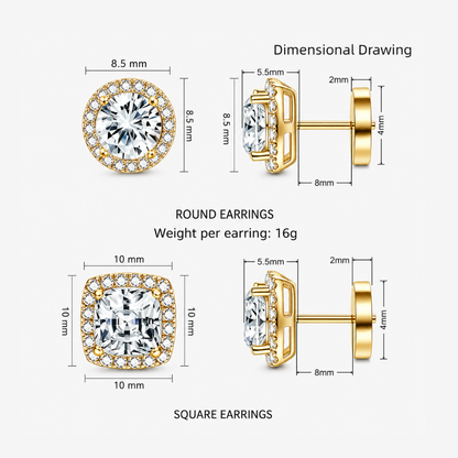 Grace Halo Studs Set