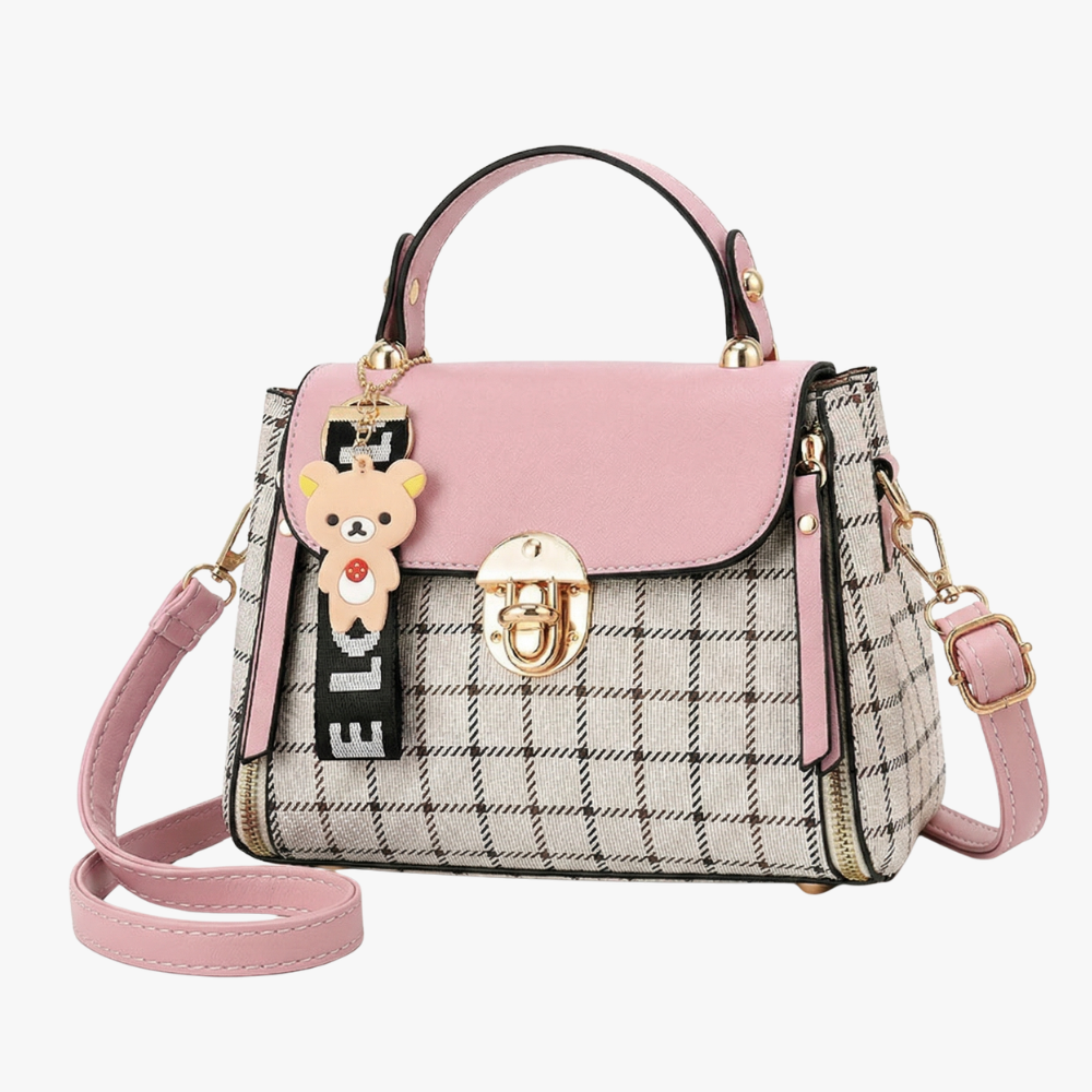Noir Plaid Crossbody