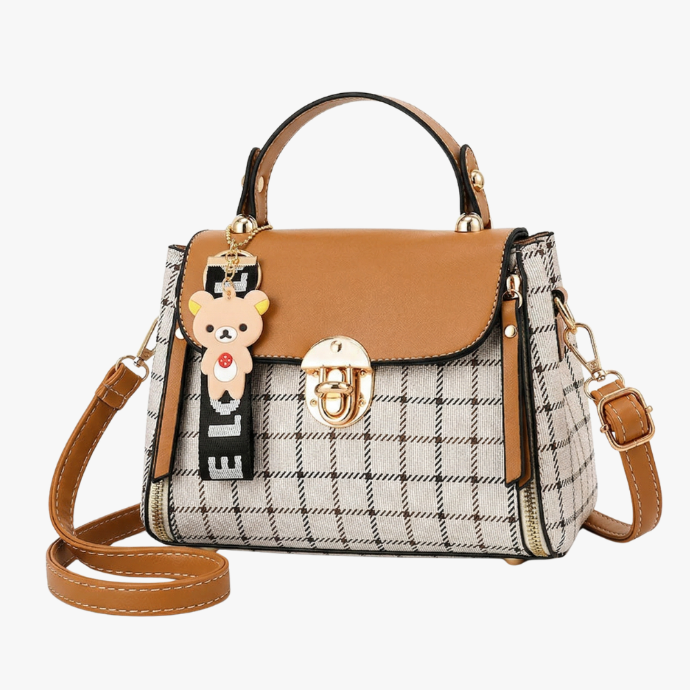 Noir Plaid Crossbody