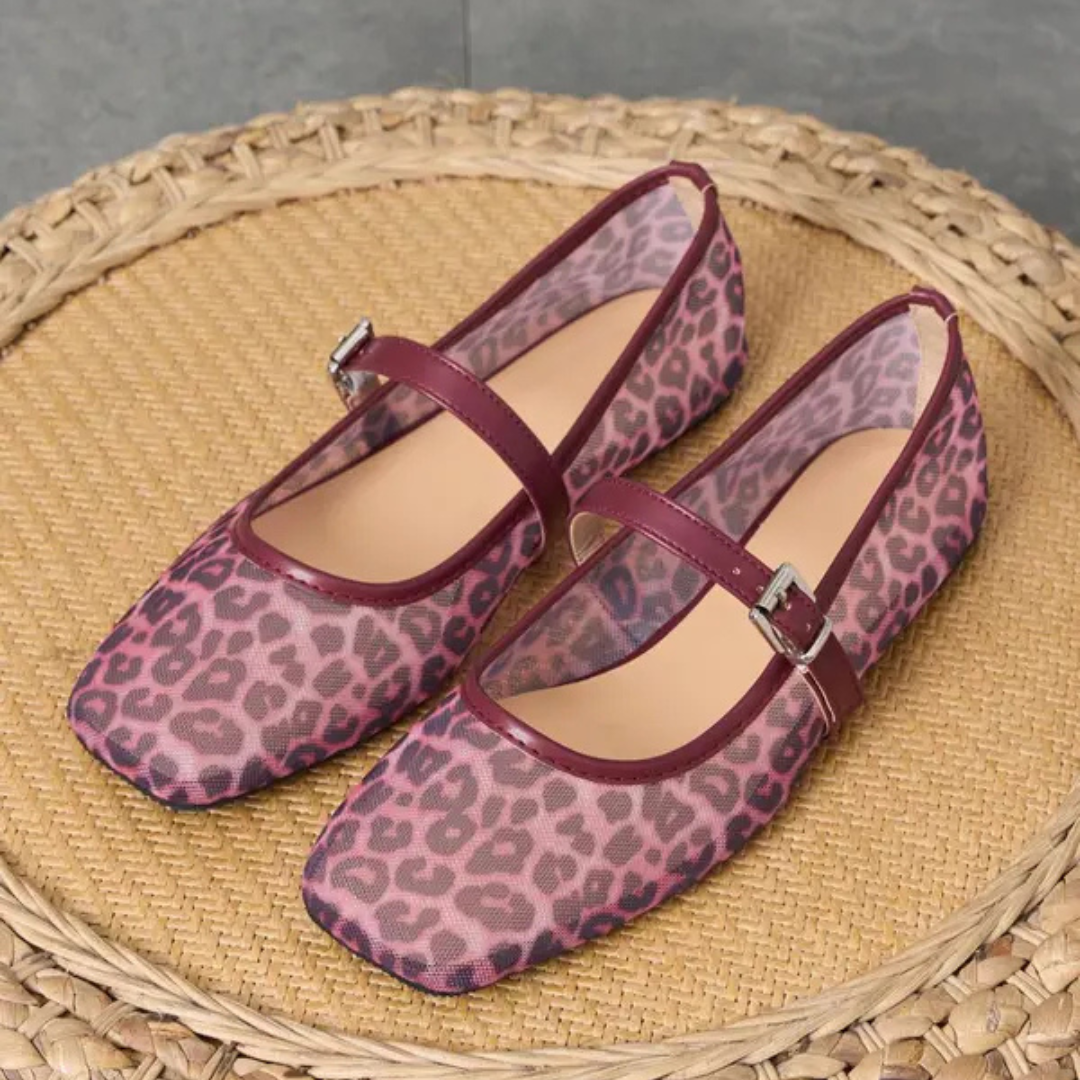 Mary Jane Leopard Shoes