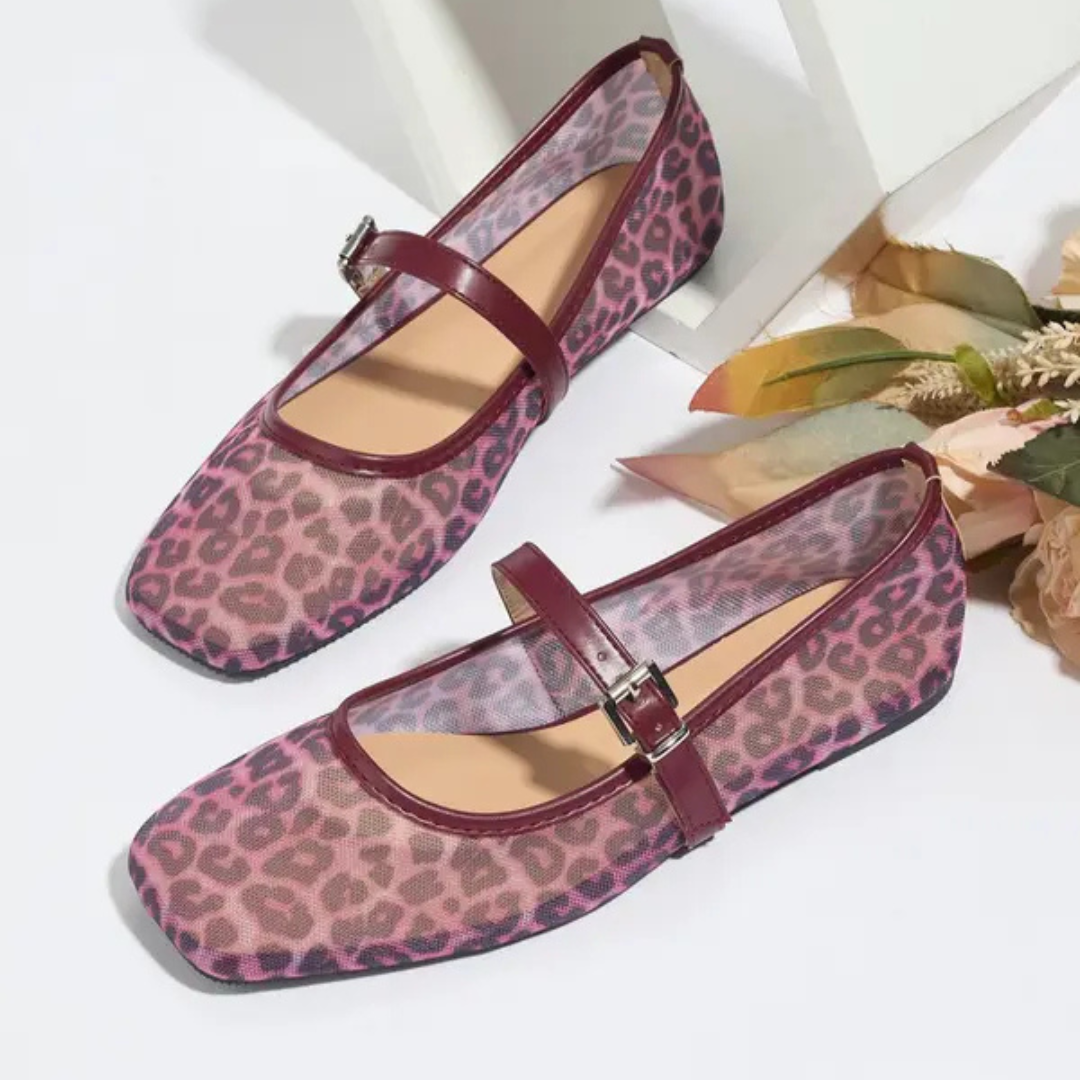 Mary Jane Leopard Shoes