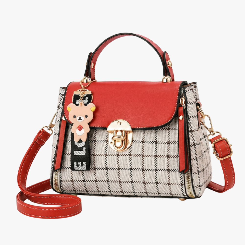 Noir Plaid Crossbody