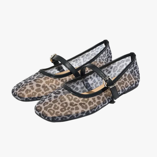 Mary Jane Leopard Shoes