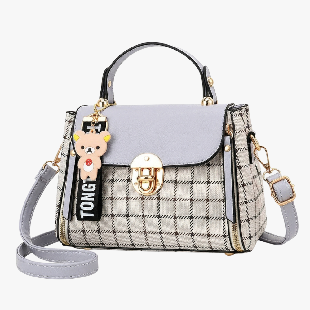 Noir Plaid Crossbody