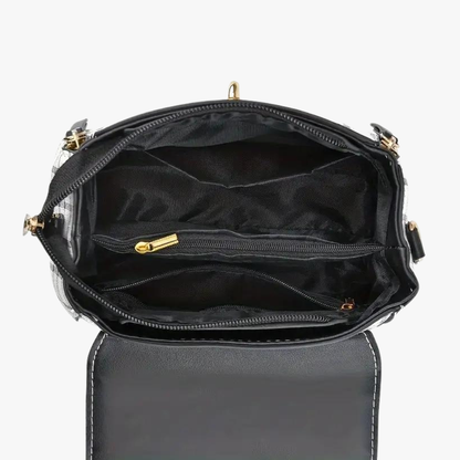 Noir Plaid Crossbody