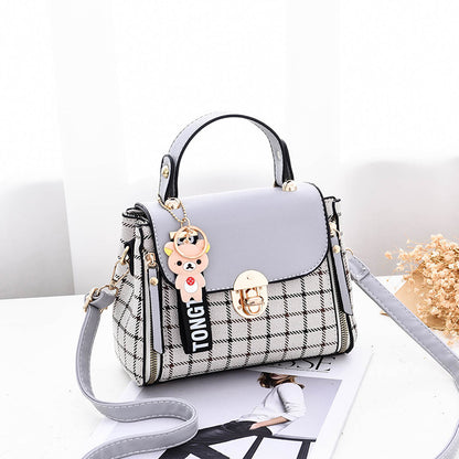 Noir Plaid Crossbody