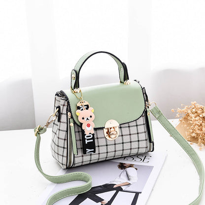 Noir Plaid Crossbody