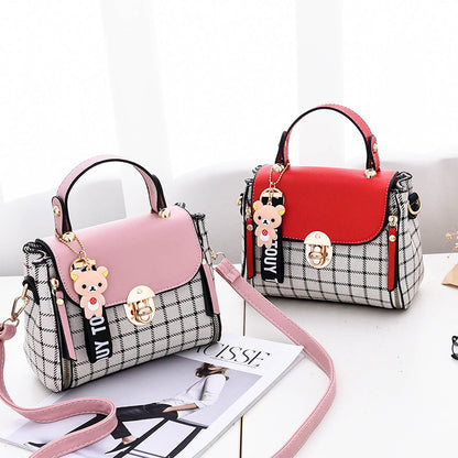 Noir Plaid Crossbody