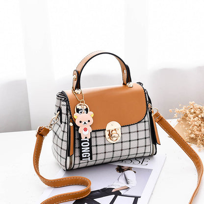 Noir Plaid Crossbody