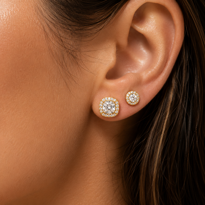 Grace Halo Studs Set
