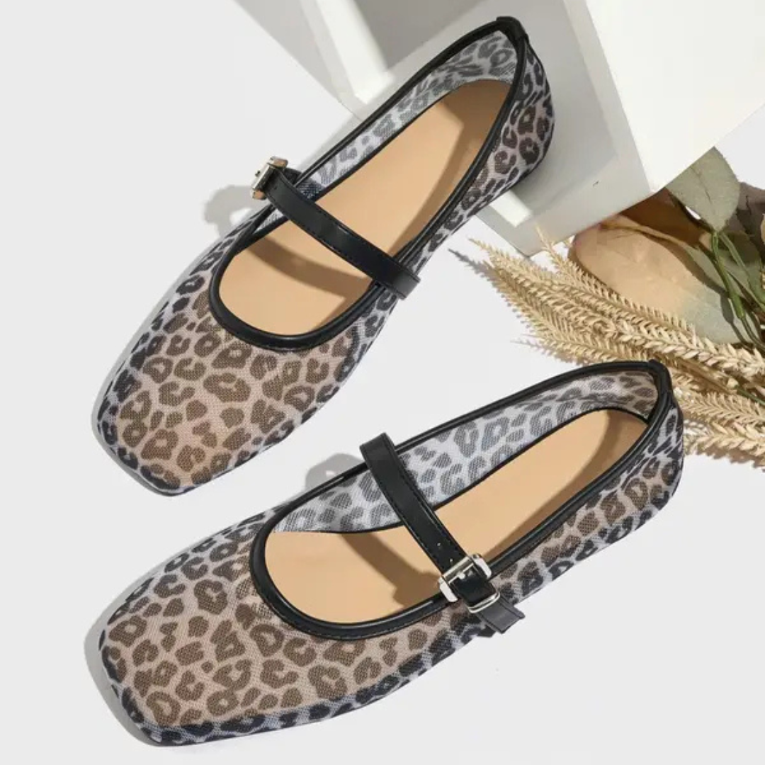 Mary Jane Leopard Shoes