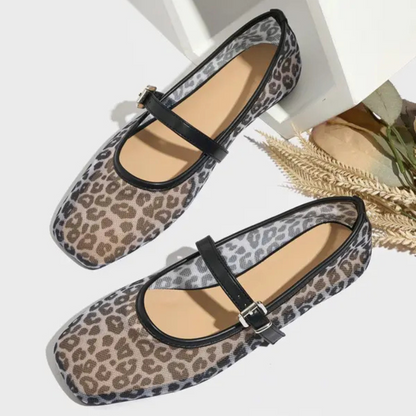 Mary Jane Leopard Shoes