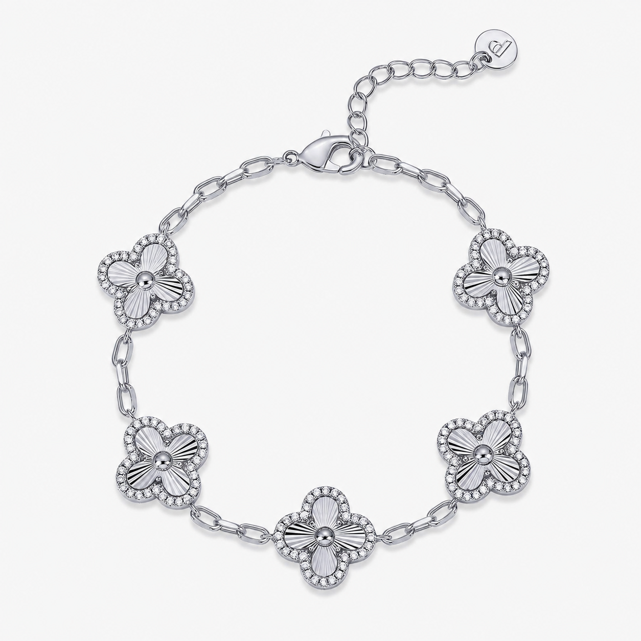 14K Gold Clover Bracelet