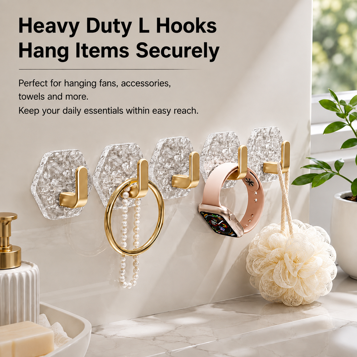 Ginza Self-Adhesive Ripple Hooks