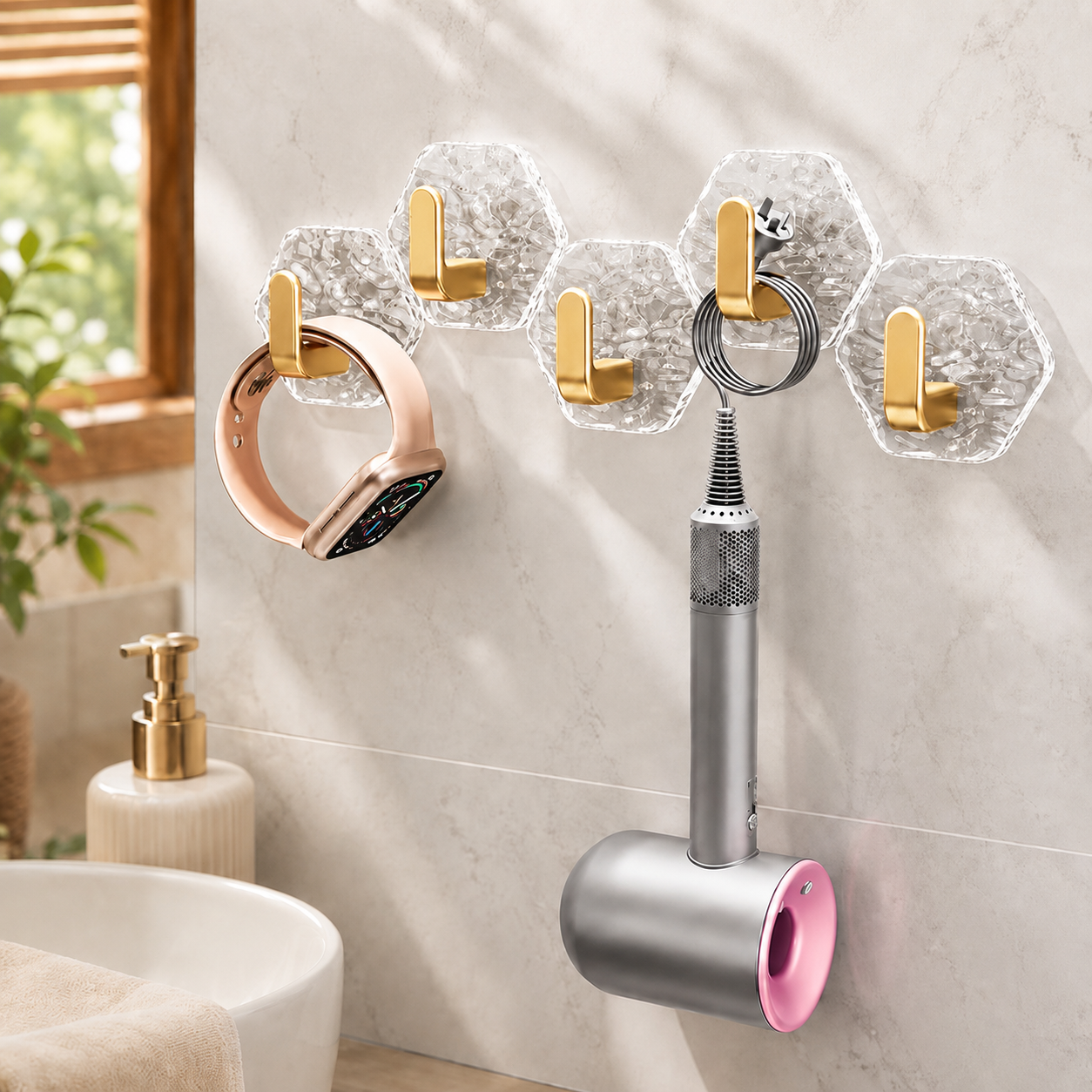 Ginza Self-Adhesive Ripple Hooks