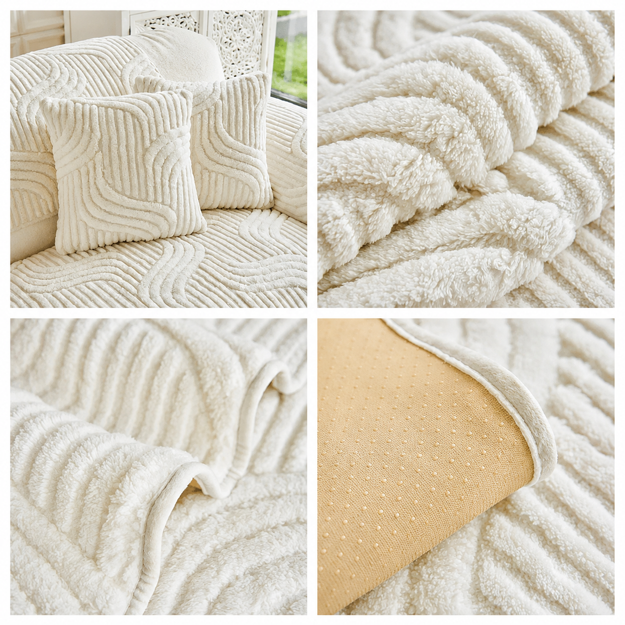 Ginza Cozy Plush Sofa Cover