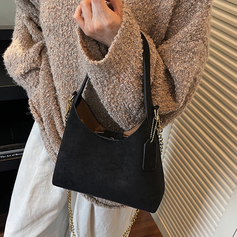 Soft Suede Hobo Bag