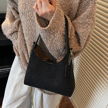 Soft Suede Hobo Bag