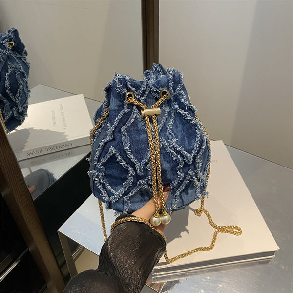 Wildfox ? Denim-Starry Drawstring Bag (Blue-Denim ?) Starry Night Van Gogh - Drawstring Duffle Bag - Swimming  main image 2