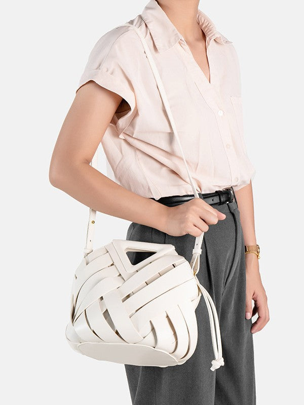 Elara Woven Clutch