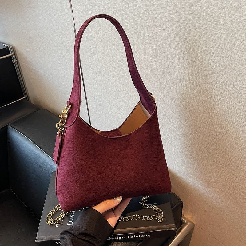 Soft Suede Hobo Bag