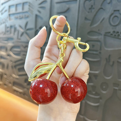 Gold Cherry Charm