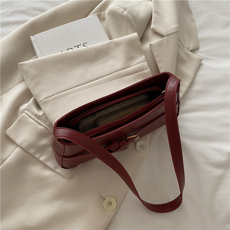 Classic Buckle Shoulder Bag