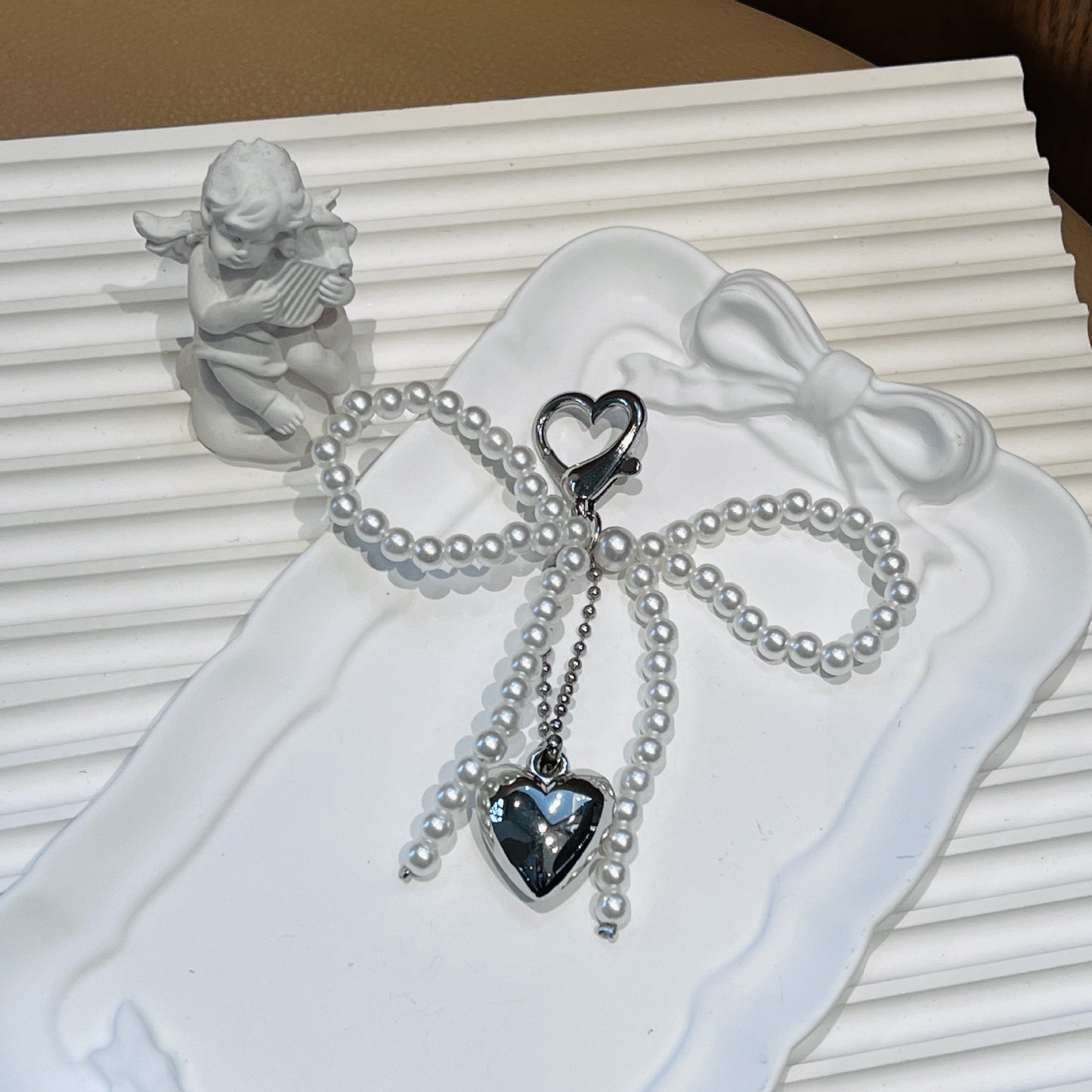 Pearl Bow Charm