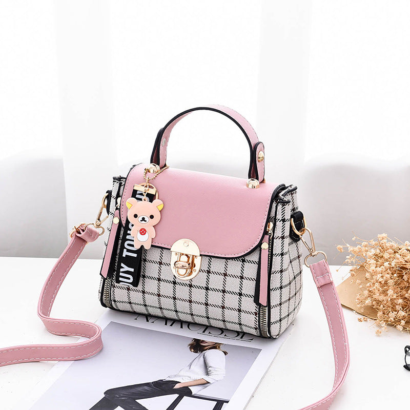 Noir Plaid Crossbody