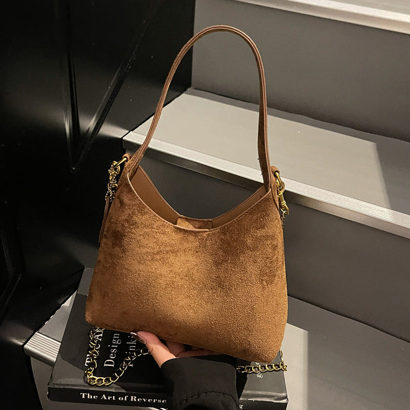 Soft Suede Hobo Bag