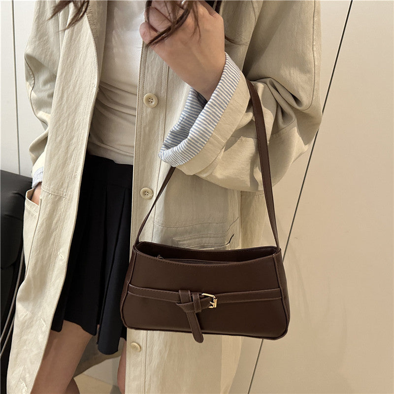 Classic Buckle Shoulder Bag