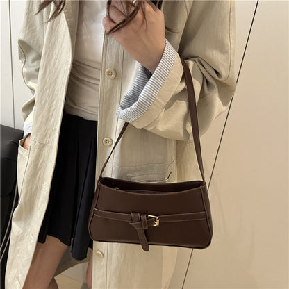 Classic Buckle Shoulder Bag