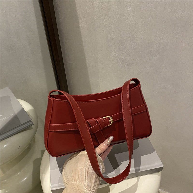 Classic Buckle Shoulder Bag