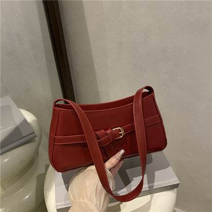 Classic Buckle Shoulder Bag