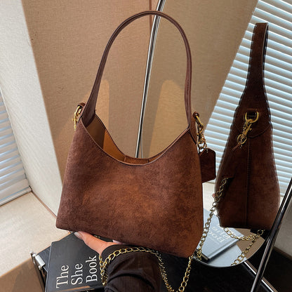 Soft Suede Hobo Bag