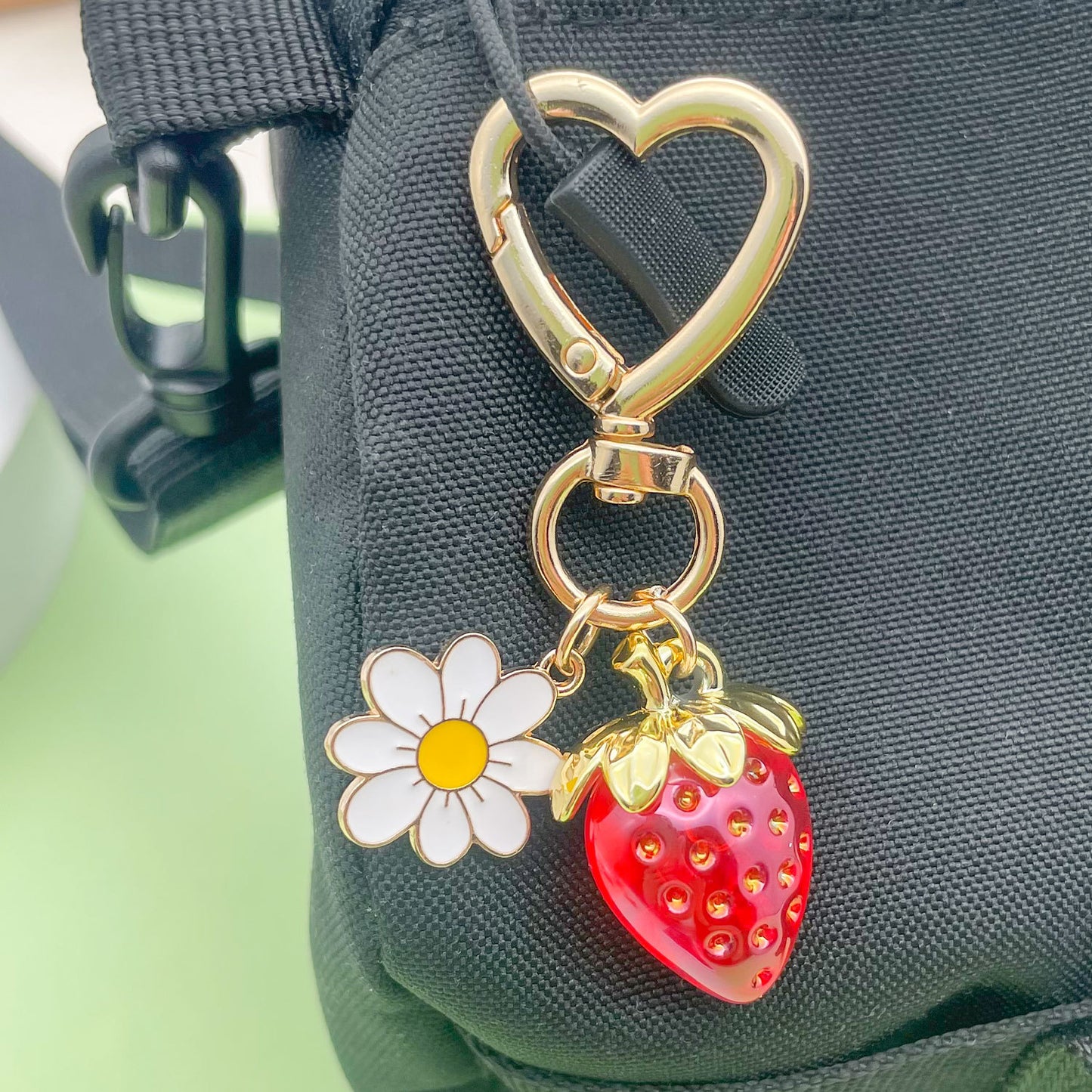 Strawberry & Daisy Charm