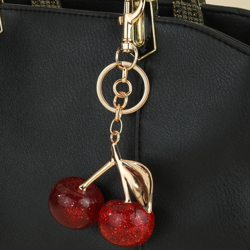 Gold Cherry Charm